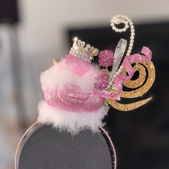 Pink Christmas Headband, Ugly Sweater Contest, University of Oregon Ducks - Picture 3 of 15